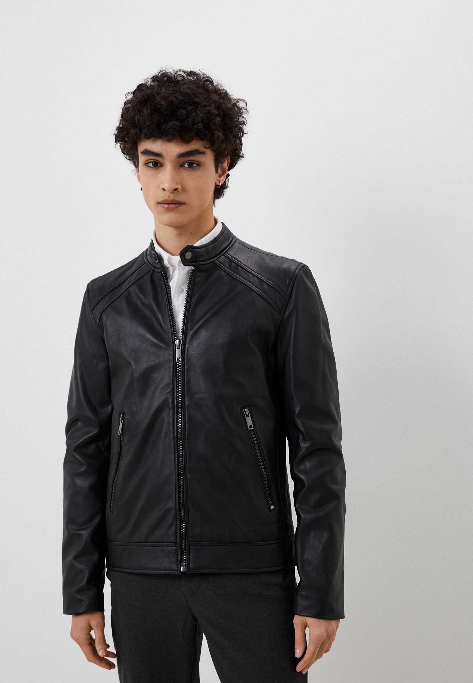 Куртка кожаная Urban Fashion for Men, цвет: черный, MP002XM254TX ...