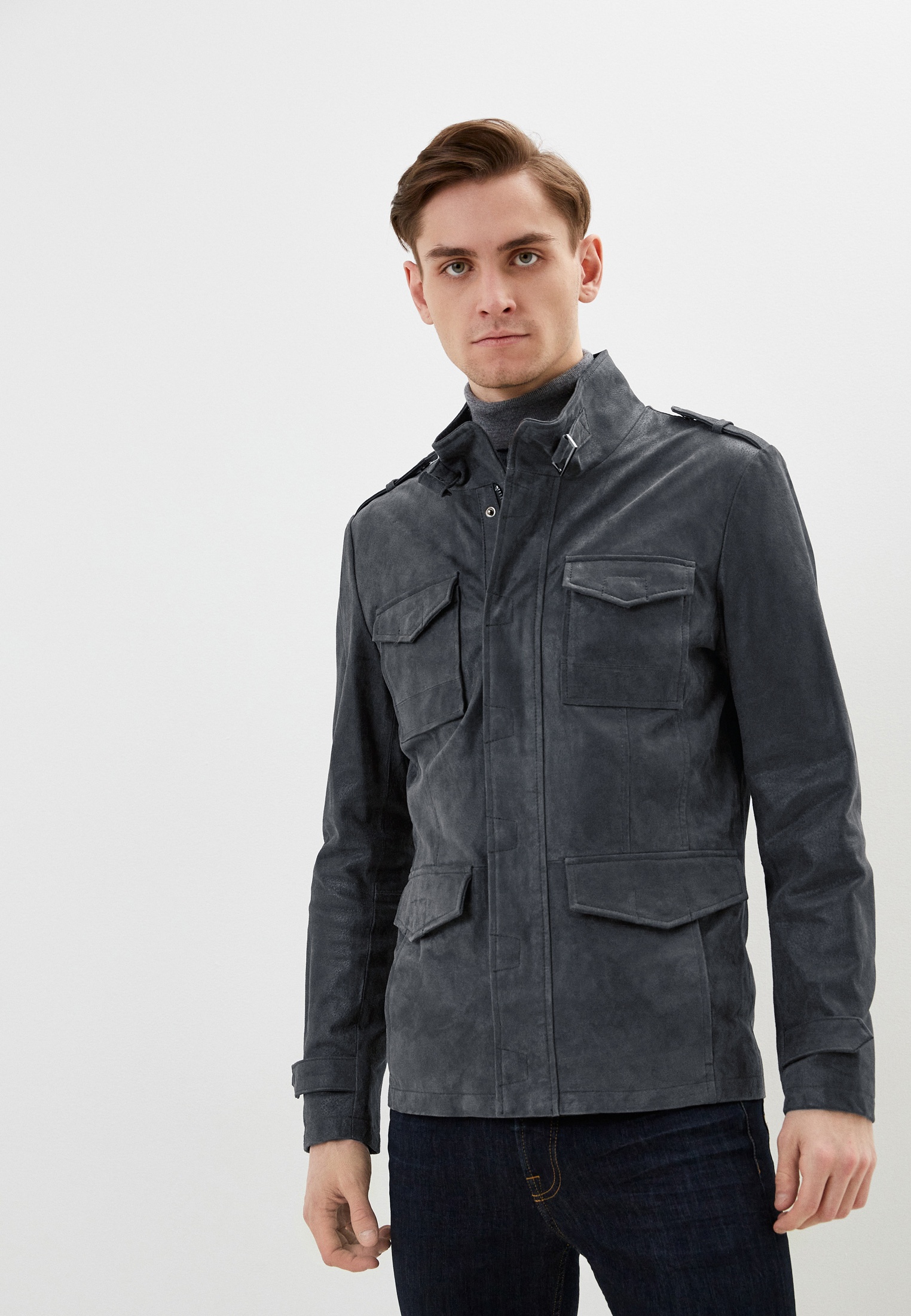 Куртка кожаная Urban Fashion for Men, цвет: коричневый, MP002XM254UP ...