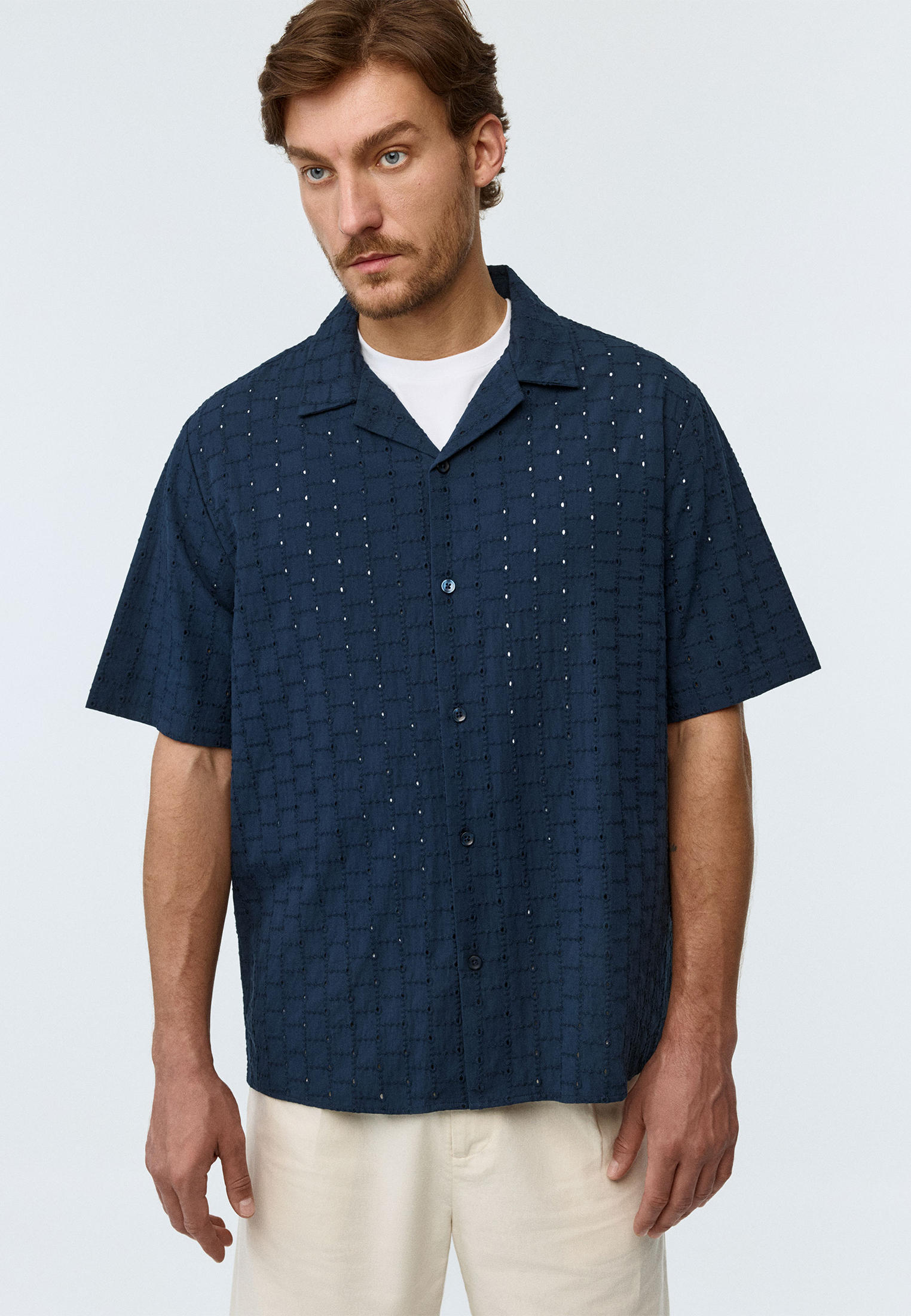 Рубашка Sela, цвет: синий, MP002XM25BII — купить в интернет-магазине Lamoda