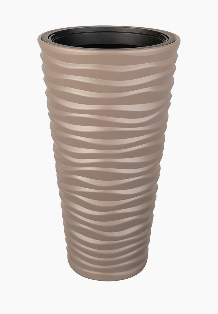 Кашпо Elcasa 40 л 34,5х34,5х62,5 см Сэнди, цвет: коричневый ...