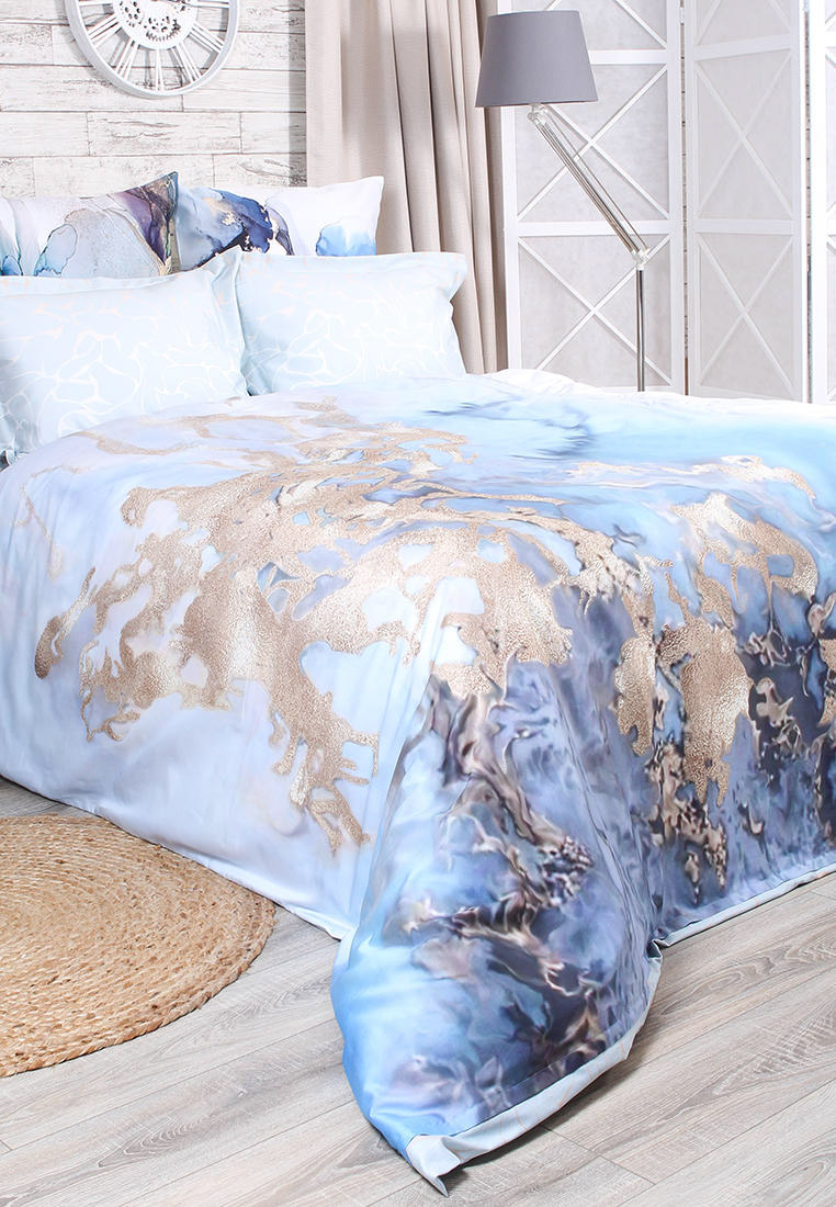 Постельное белье 2-спальное Mona Liza SergLook Golden "Sky" макосатин ...