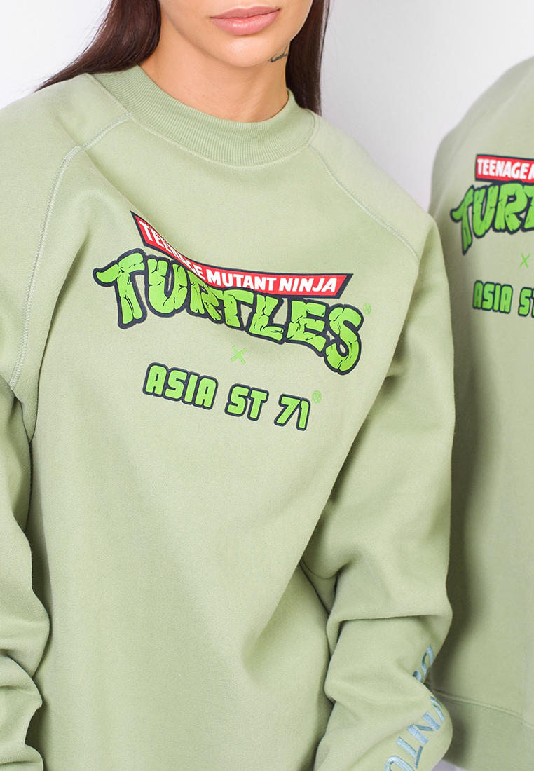 Свитшот Asia st 71 x Teenage Mutant Ninja Turtles, цвет: зеленый