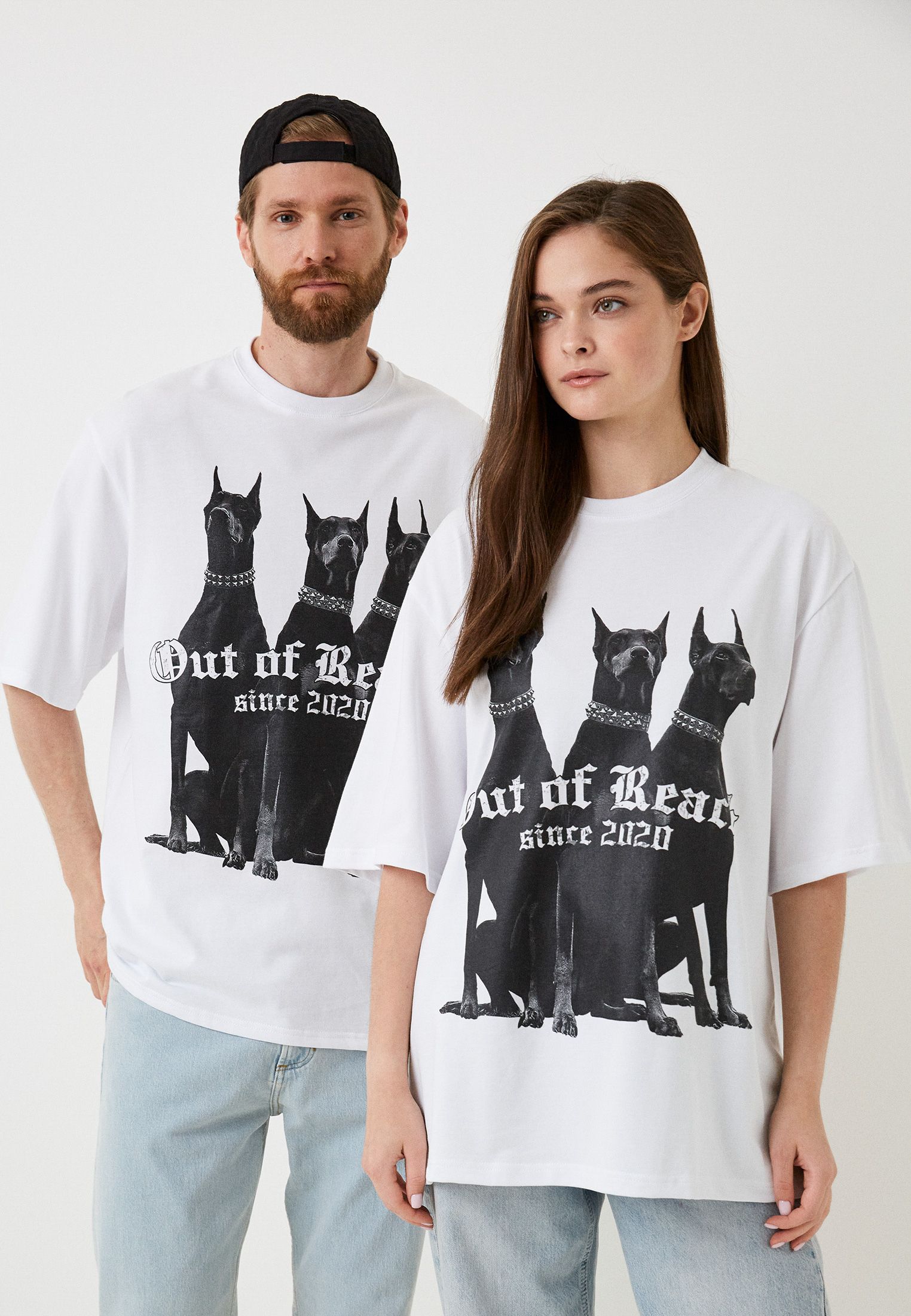 Футболка Out of Reach Dobermans, цвет: белый, MP002XU00SJF — купить в ...