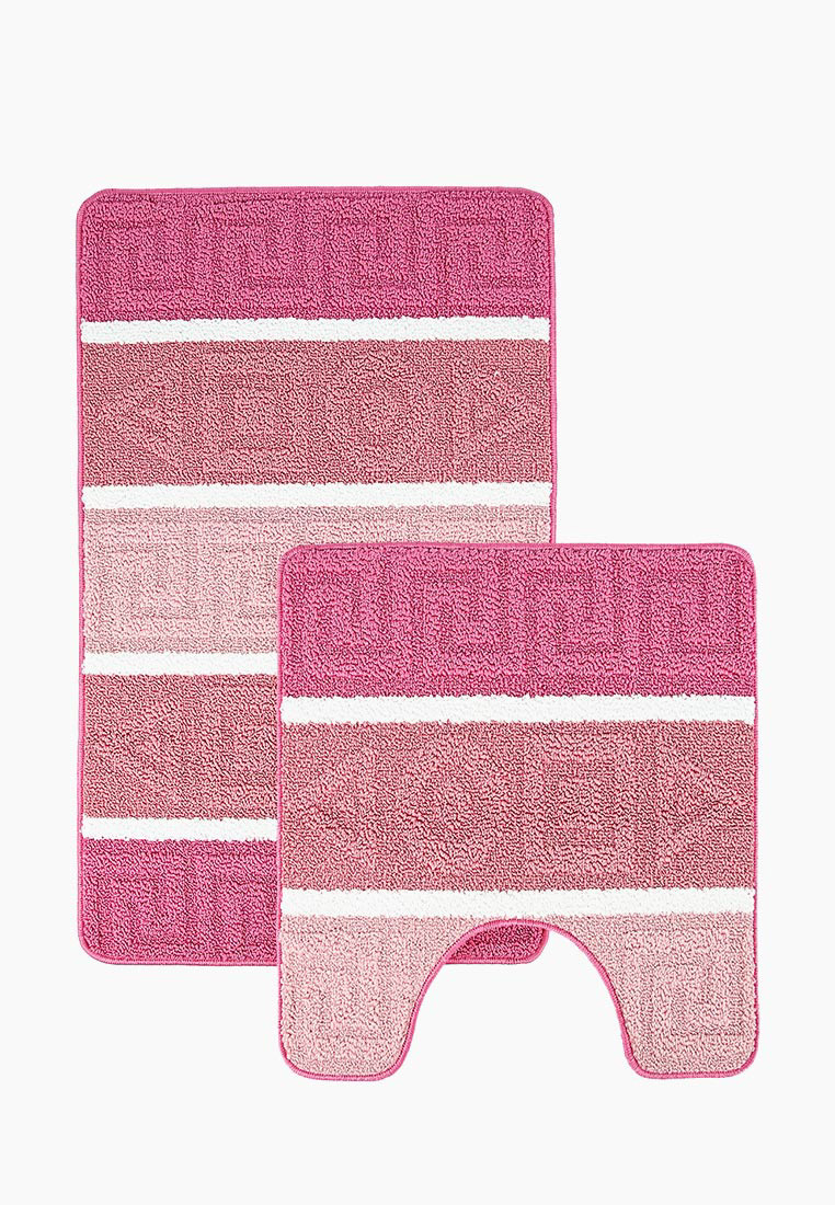Комплект ковриков Эго 50х50 см, 50х80 см, цвет: розовый, MP002XU02JH1 ...