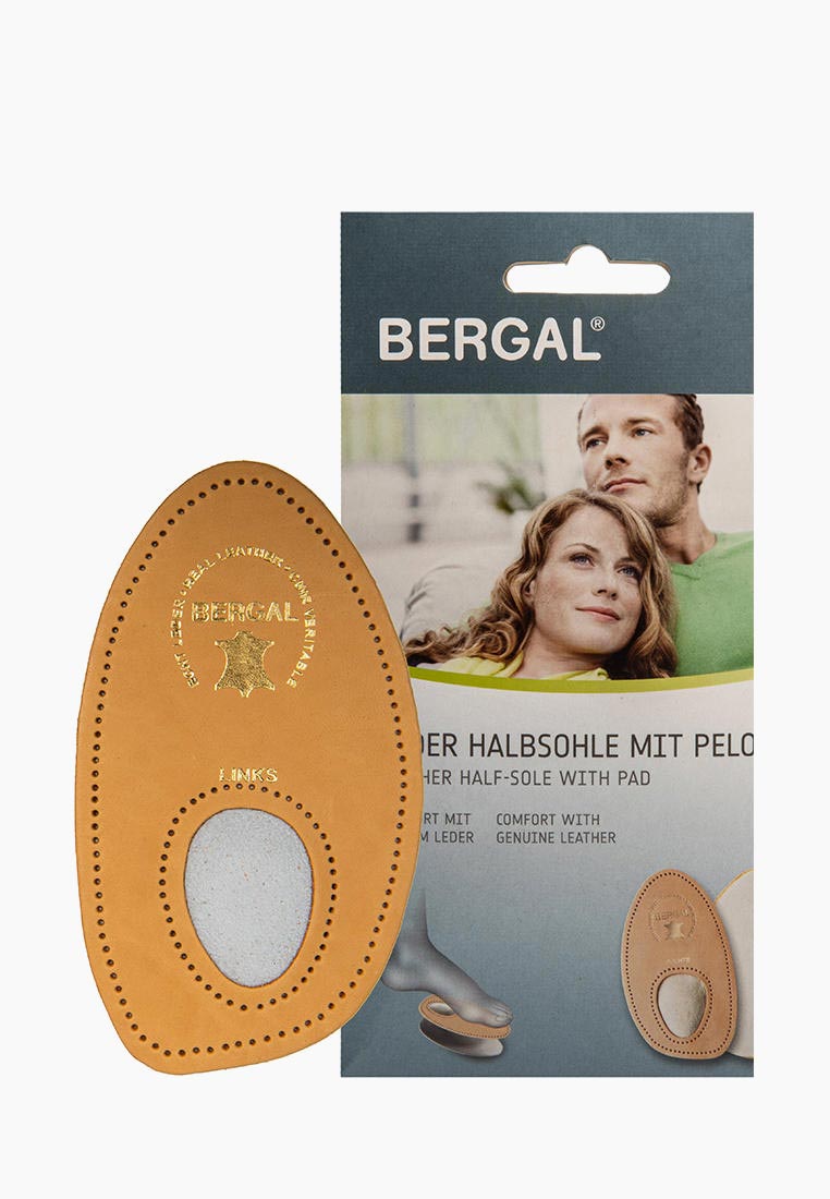 Стельки Bergal Halbsohle mit Pelotte, цвет: бежевый, MP002XU02T84 ...