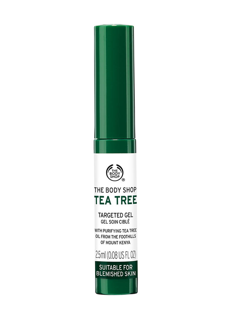 Чайное дерево точечно. Tea Tree targeted Gel the body shop. Гель для точечного нанесения чайное дерево body shop. Боди шоп гель с чайным деревом. Цвет чайного дерева.