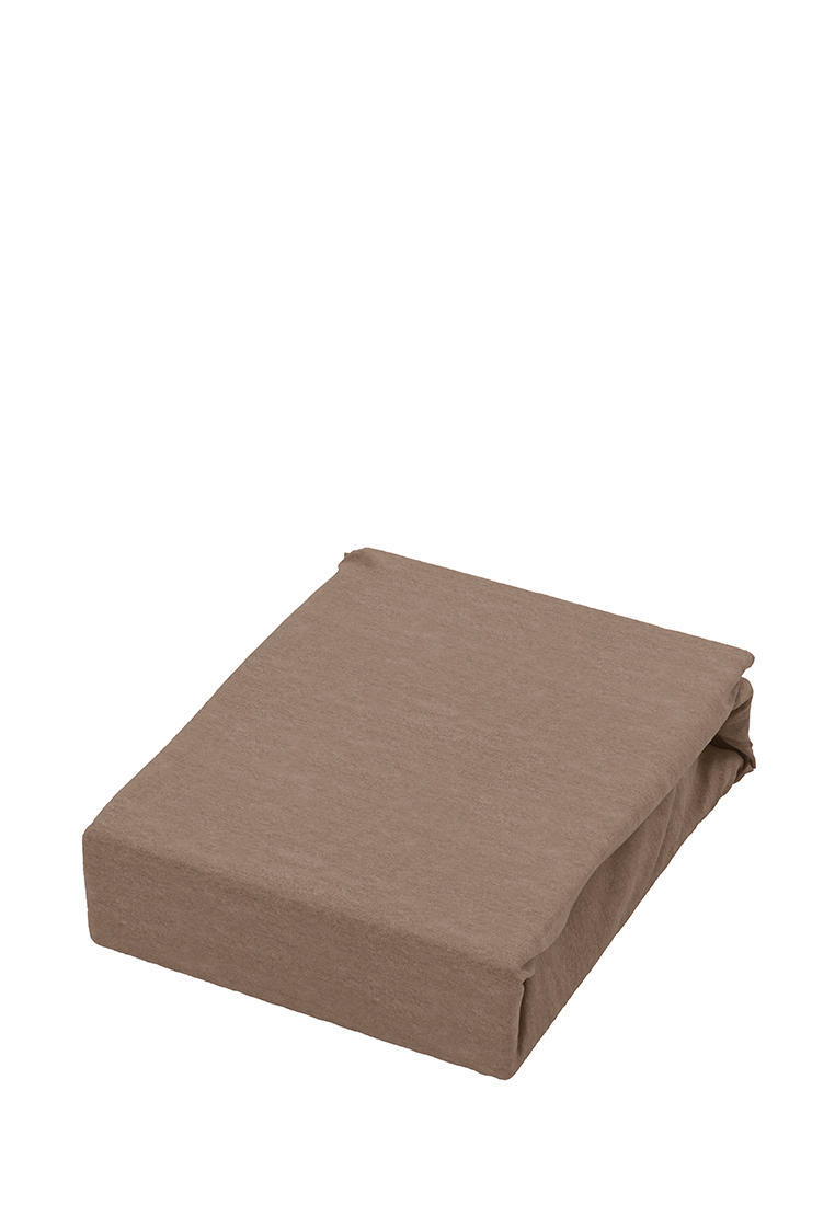 Простыня Евро Ночь нежна Шоколад, 200х200, цвет: коричневый ...