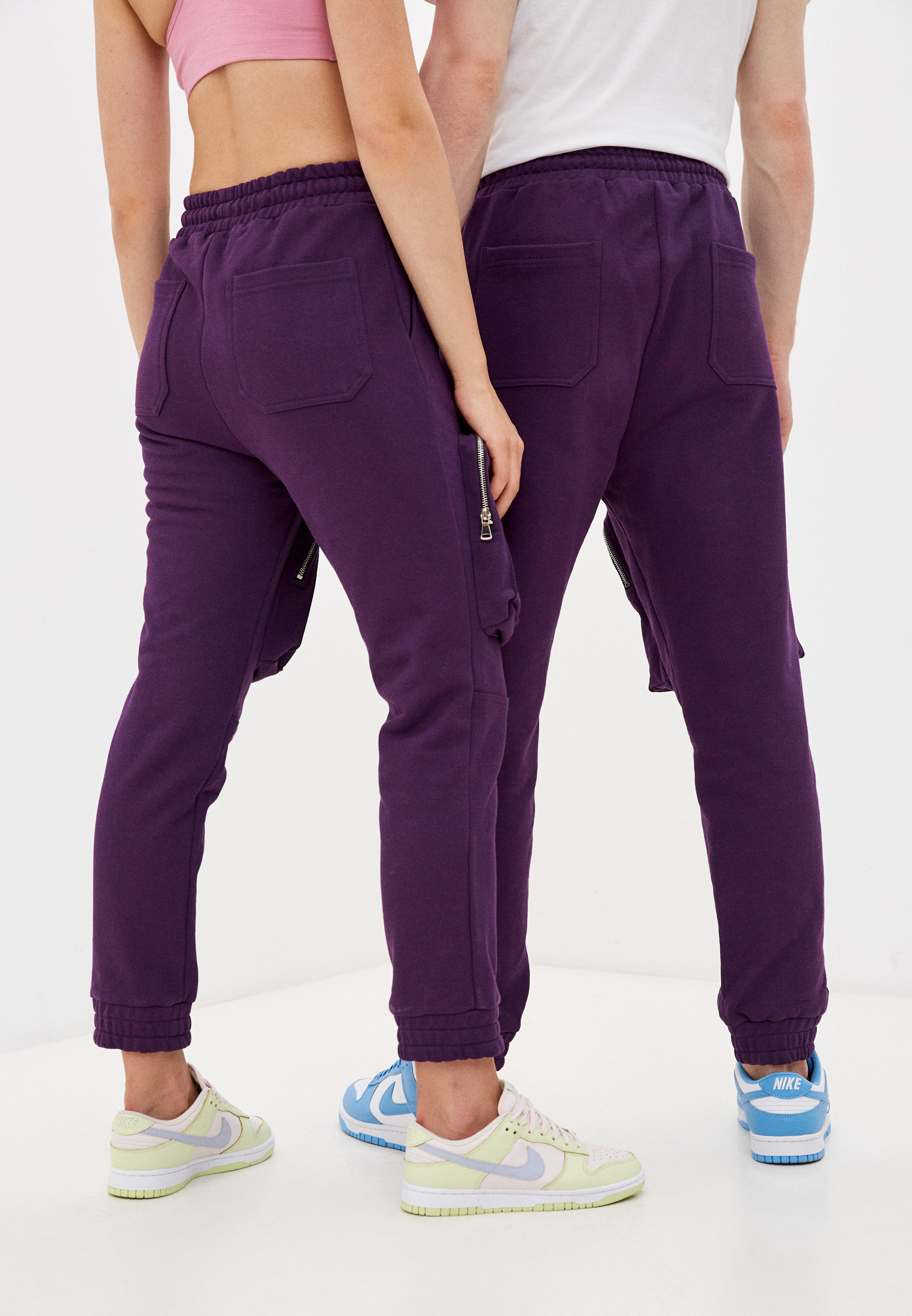 Фиолетовые спортивные штаны MSGM