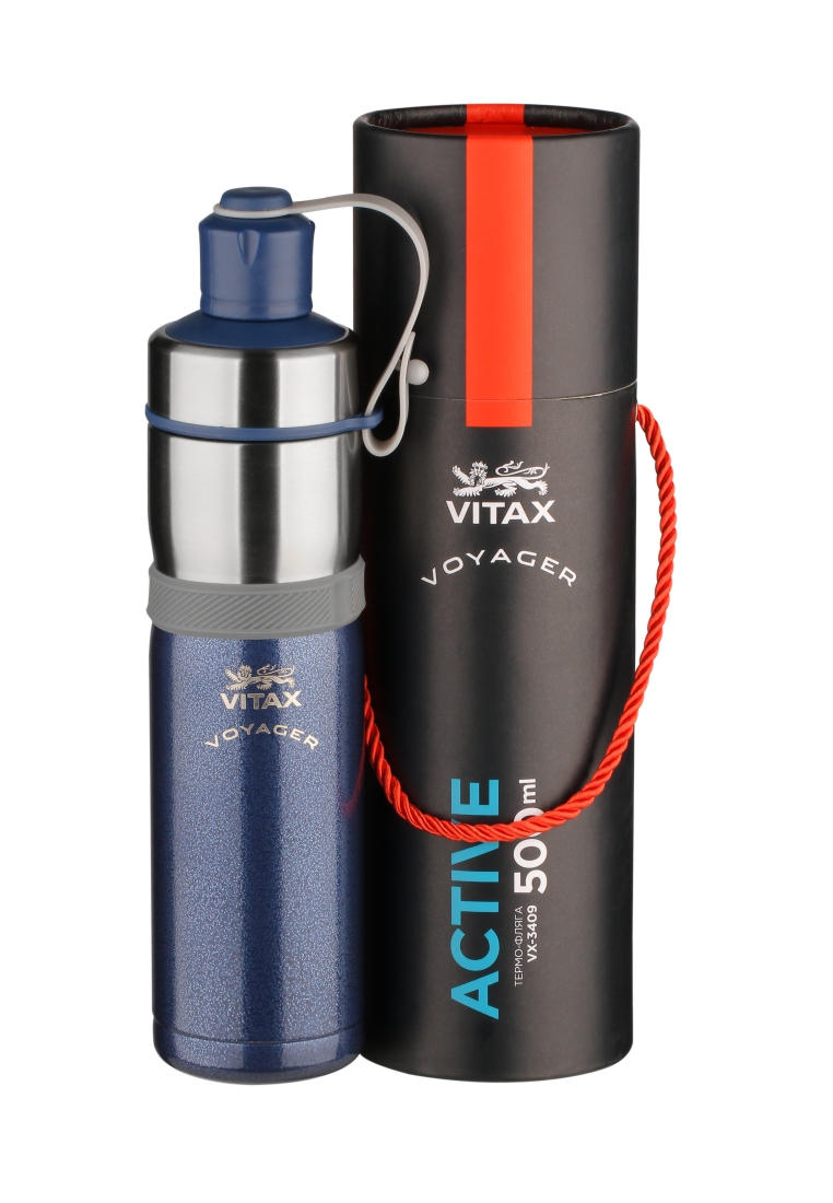 Термос Vitax Active 500 мл, цвет: синий, MP002XU04U17 — купить в ...