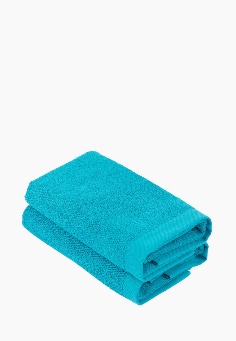 Комплект полотенец Унисон Lotte морская волна, 50х90, цвет: бирюзовый ...