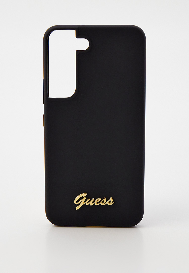 Чехол для телефона Guess Galaxy S22 силиконовый с металлическим лого ...
