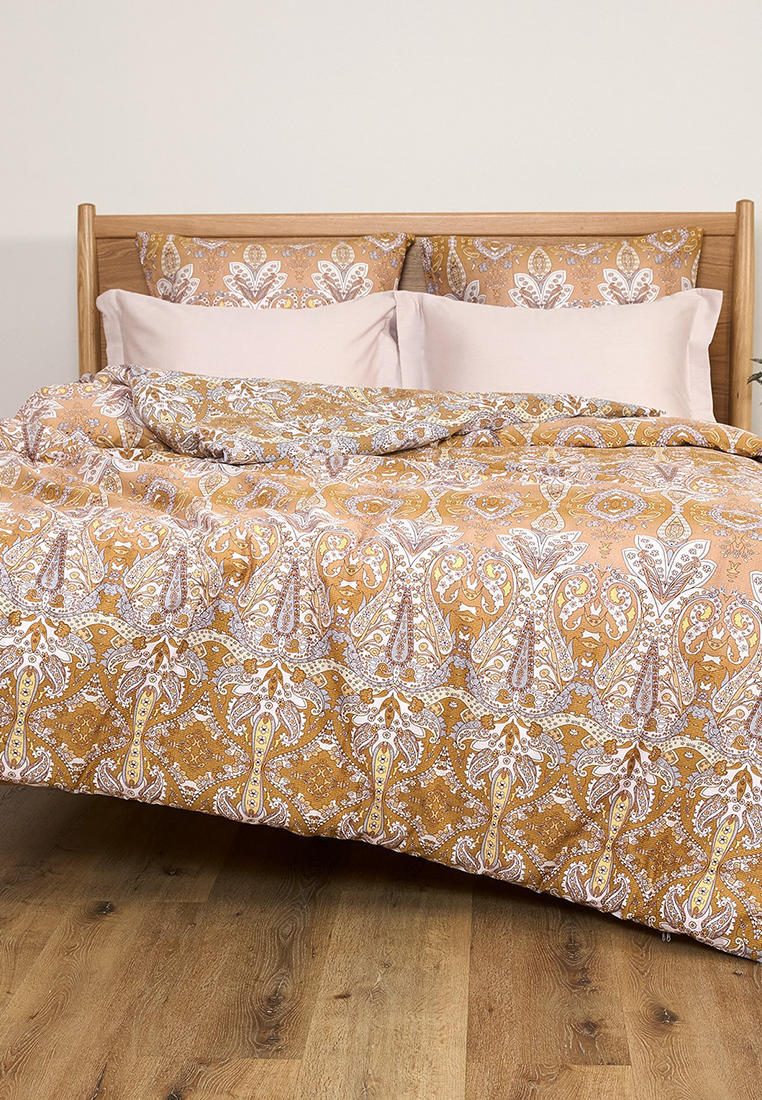 Постельное белье Семейное Cozy Home Montorio, цвет: коричневый ...