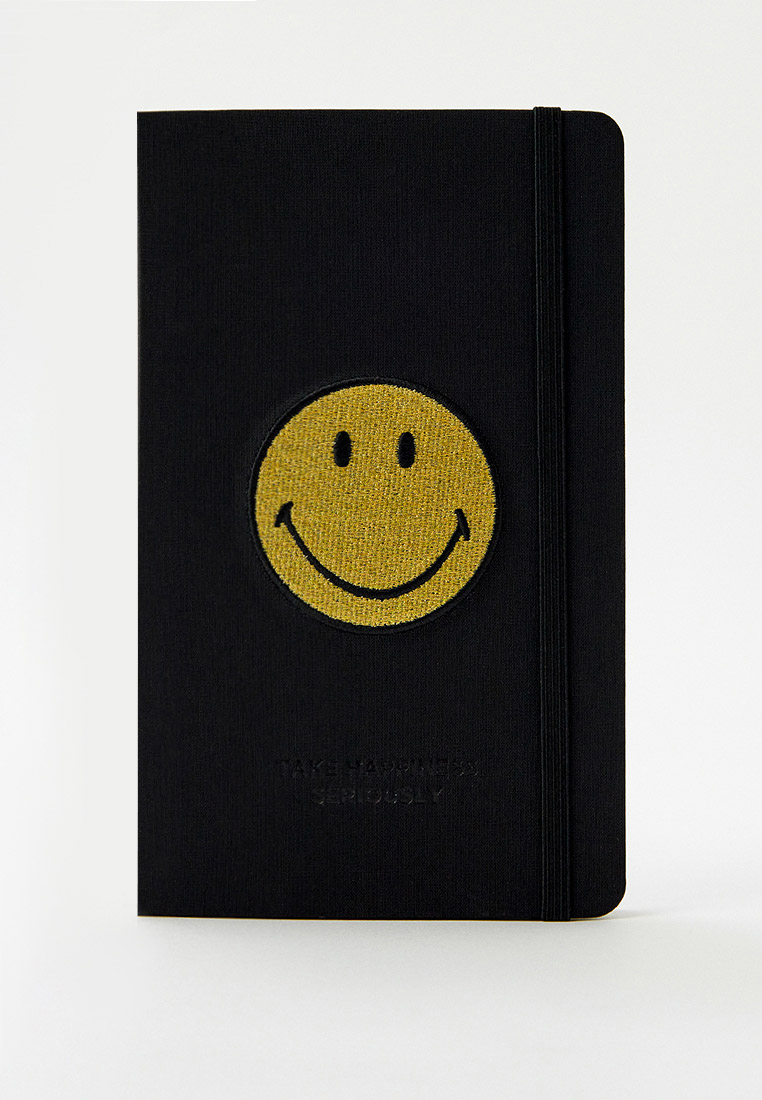 Ежедневник Moleskine LE SMILEY, 130х210 мм, 240 стр., цвет: черный ...