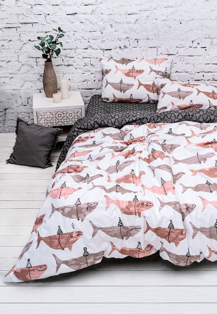 Постельное белье 1,5-спальное Uniqcute, цвет: белый, MP002XU05GPR ...