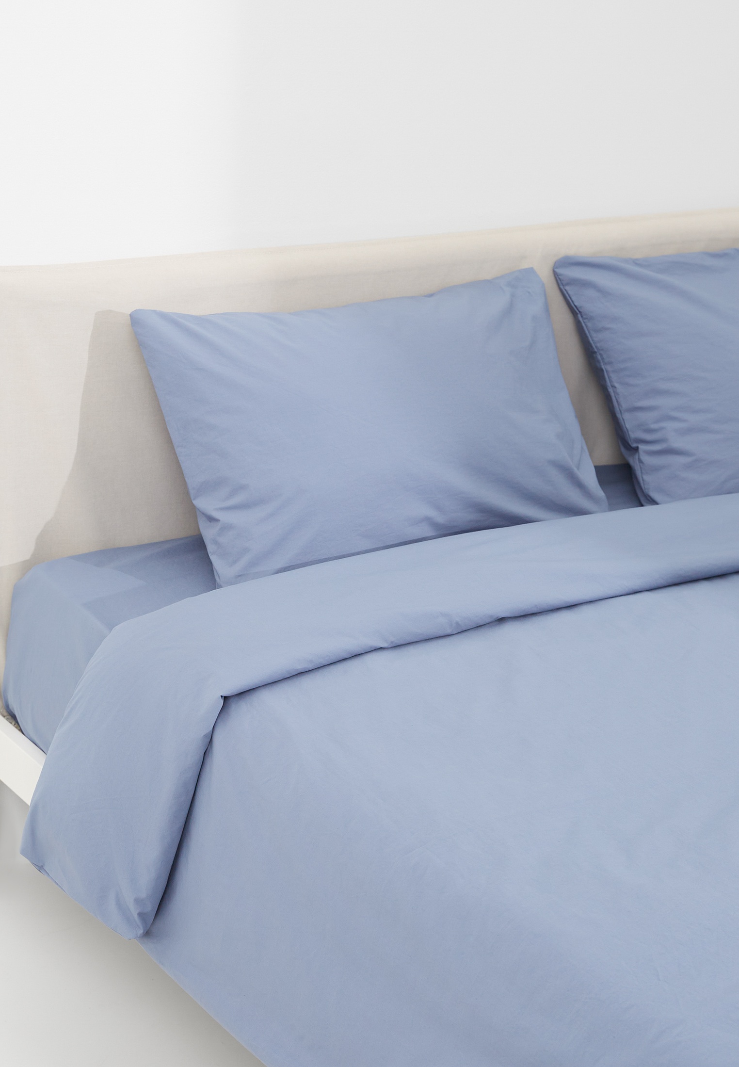 Постельное белье 1,5-спальное Goodnight Wash Cotton, цвет: синий ...