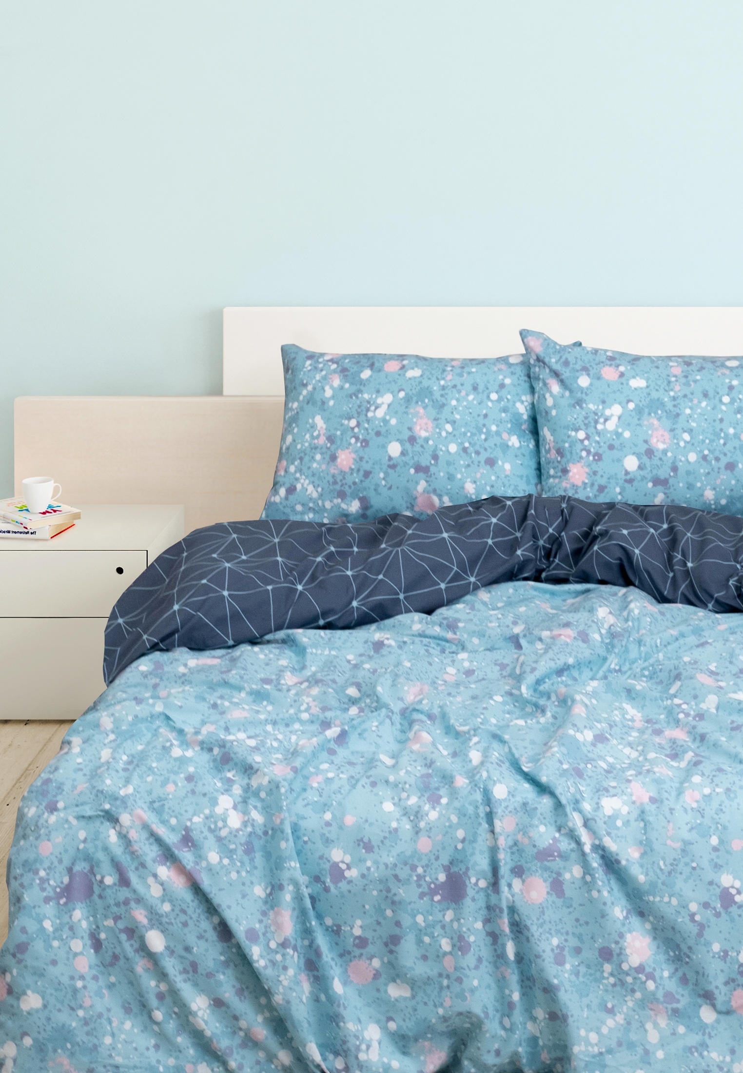 Постельное белье 1,5-спальное Uniqcute, цвет: голубой, MP002XU0CUON ...