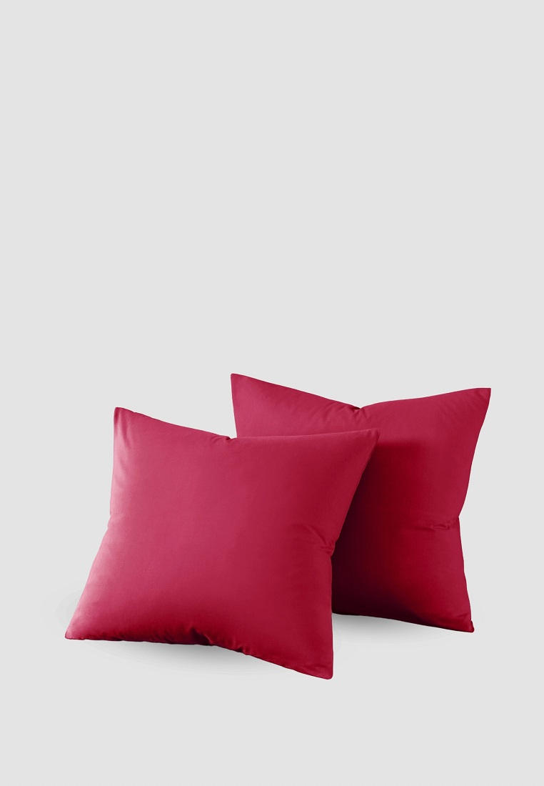 Комплект наволочек Ночь нежна Малиновый, 70х70 см, цвет: фуксия ...