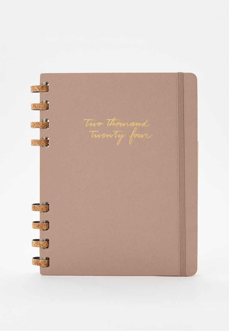 Еженедельник Moleskine SPIRAL XL, 204х252 мм, цвет: бежевый ...