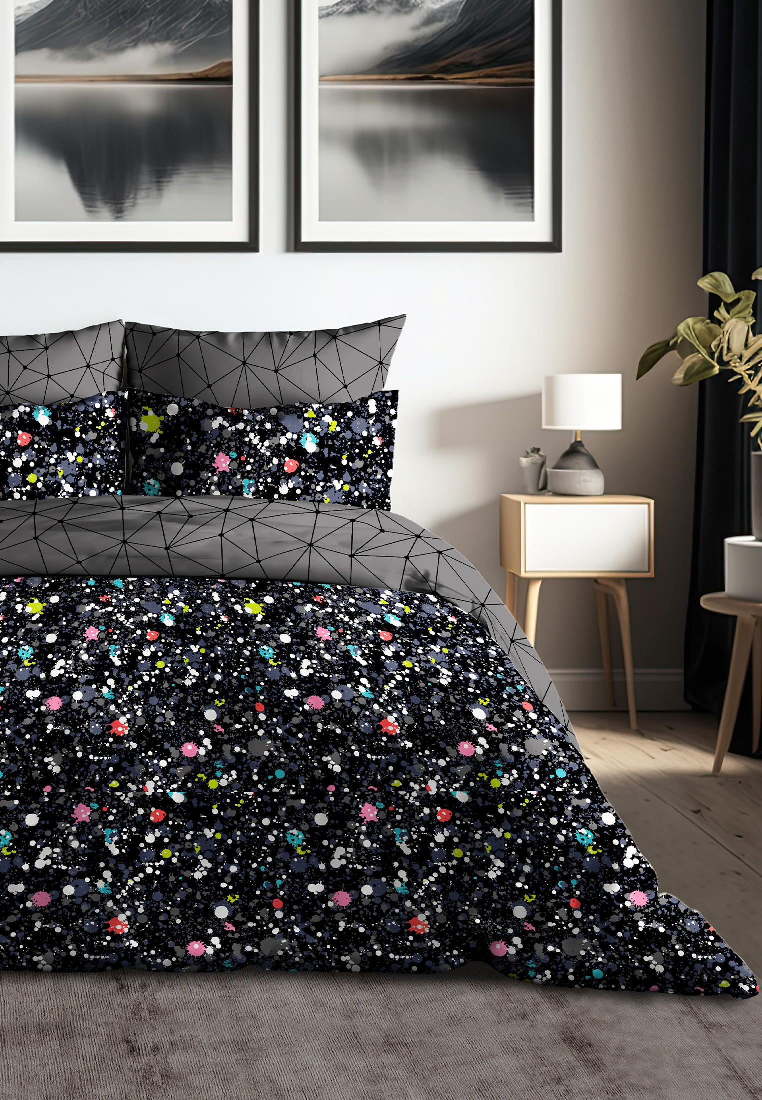 Постельное белье 1,5-спальное Uniqcute, цвет: черный, MP002XU0D2SZ ...