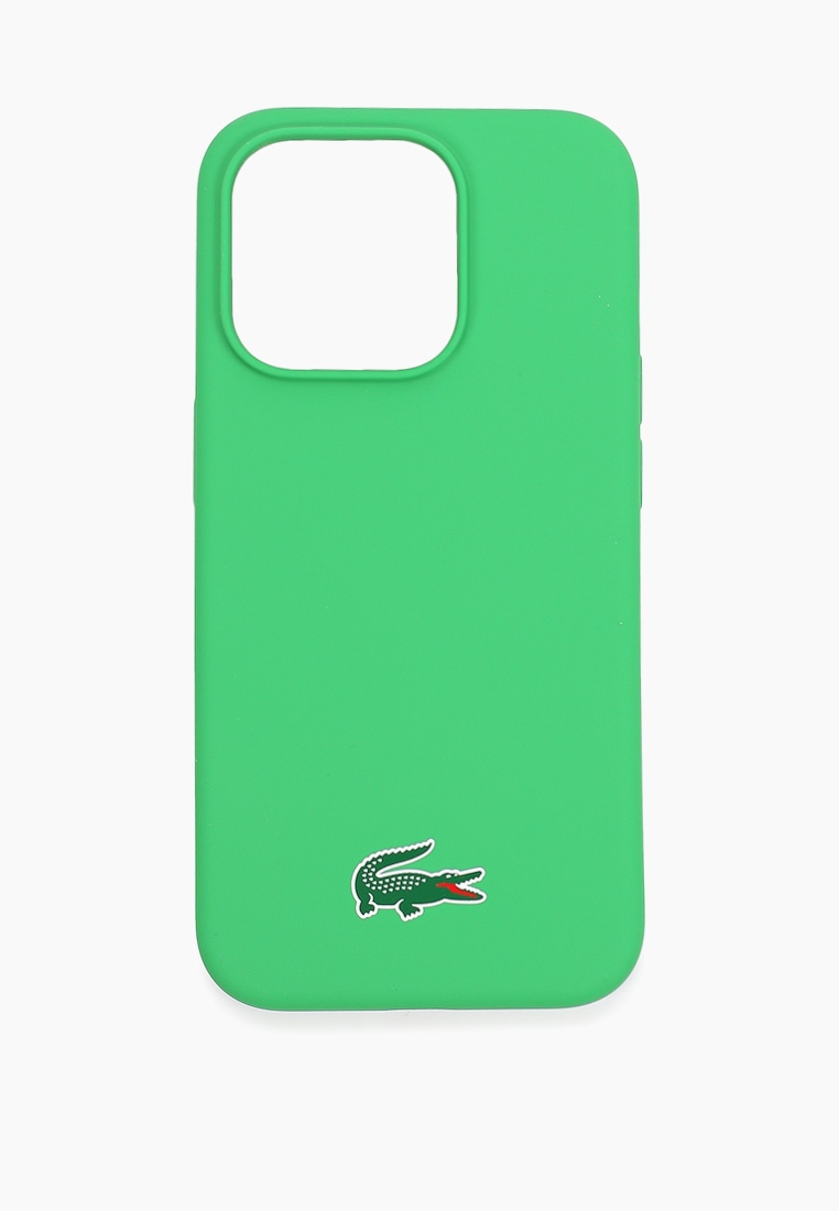 Чехол для iPhone Lacoste 15 Pro, с MagSafe, цвет: зеленый, MP002XU0D4DZ ...