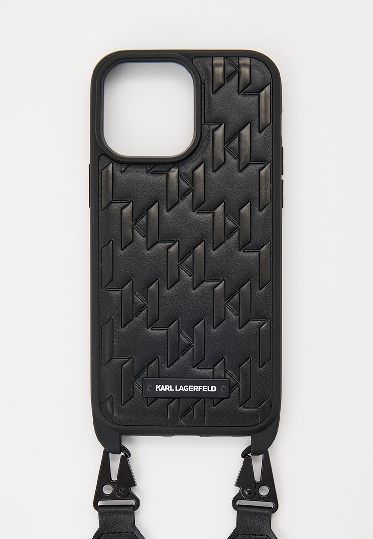 Чехол для iPhone Karl Lagerfeld 14 Pro Max, кросс-боди, цвет: черный ...