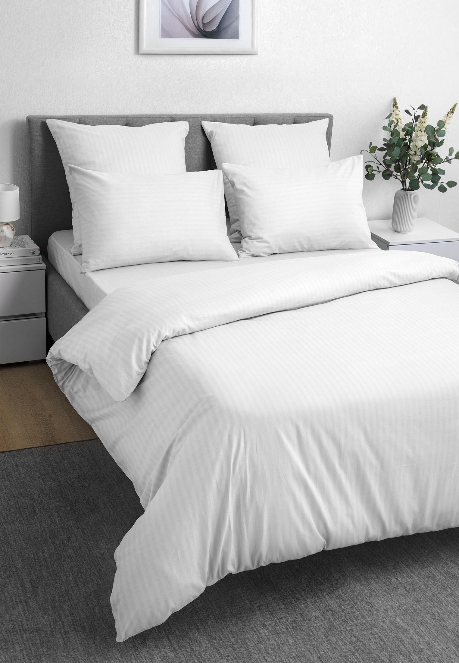 Постельное белье 2-спальное Волшебная Ночь Warm white, цвет: белый ...