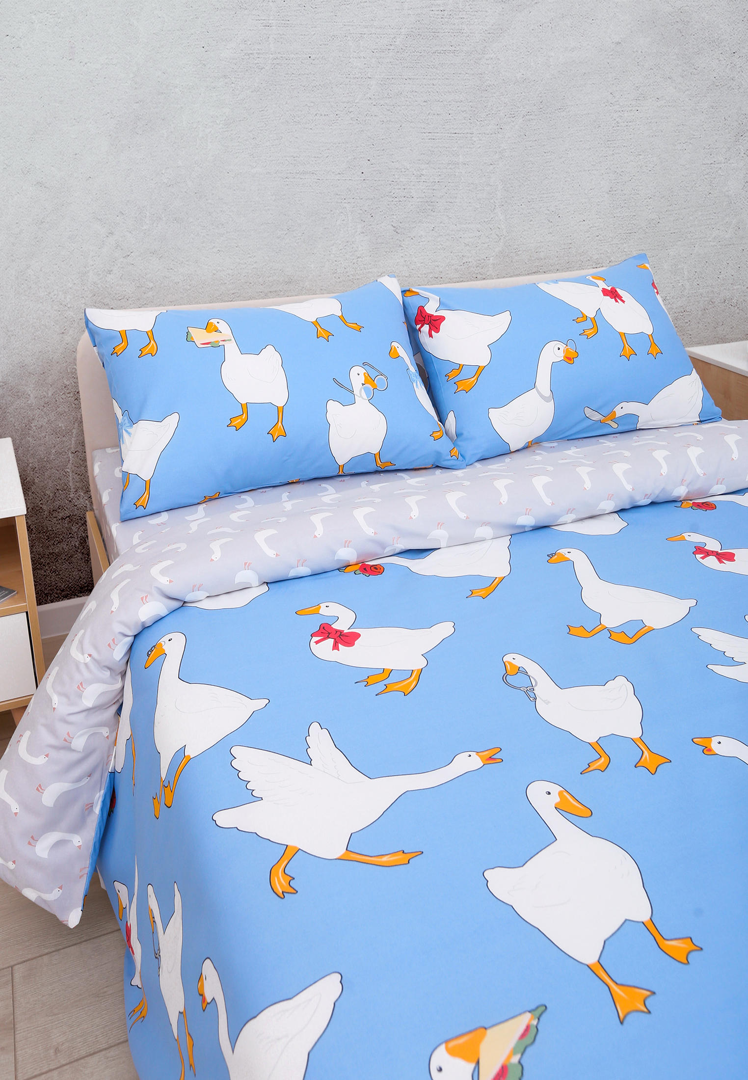 Постельное белье 2-спальное Uniqcute, цвет: голубой, MP002XU0D9HK ...