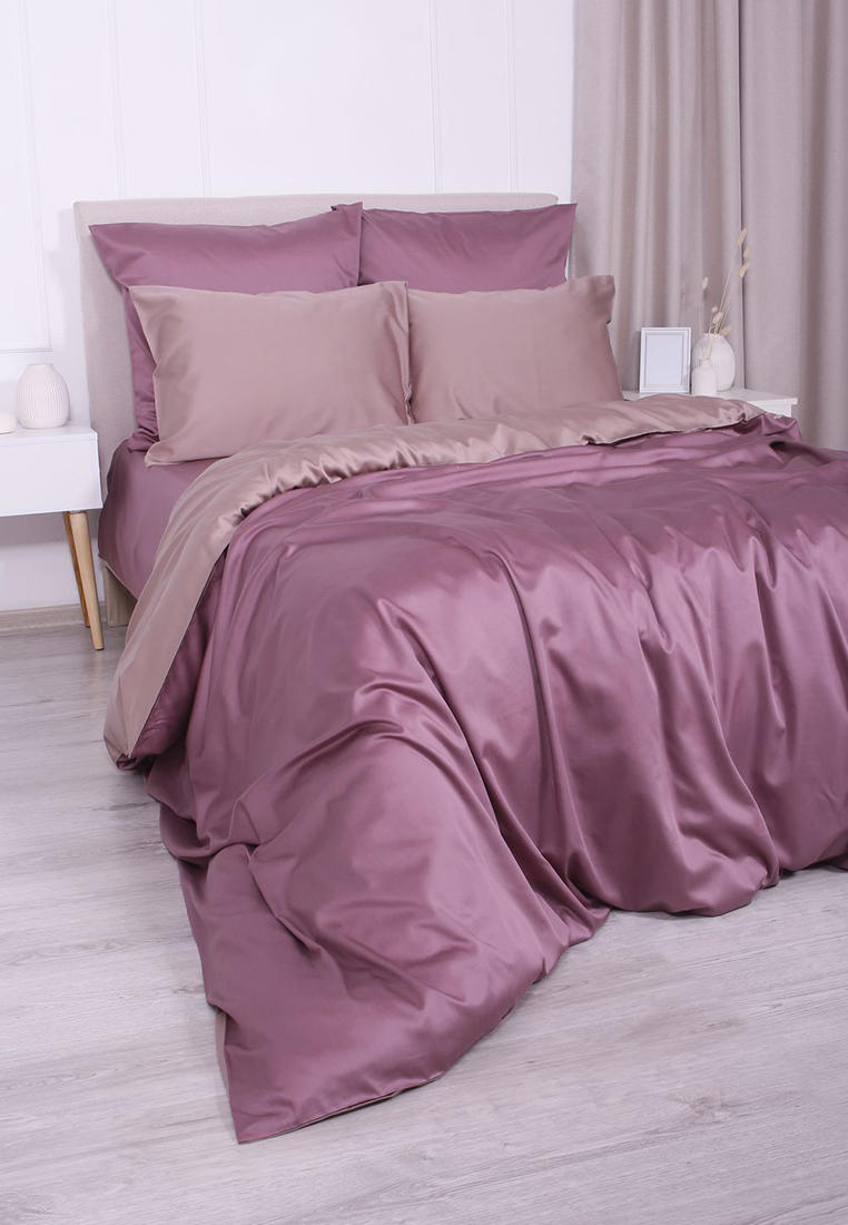 Постельное белье Евро Mona Liza Luxury "ORCHID", цвет: розовый ...