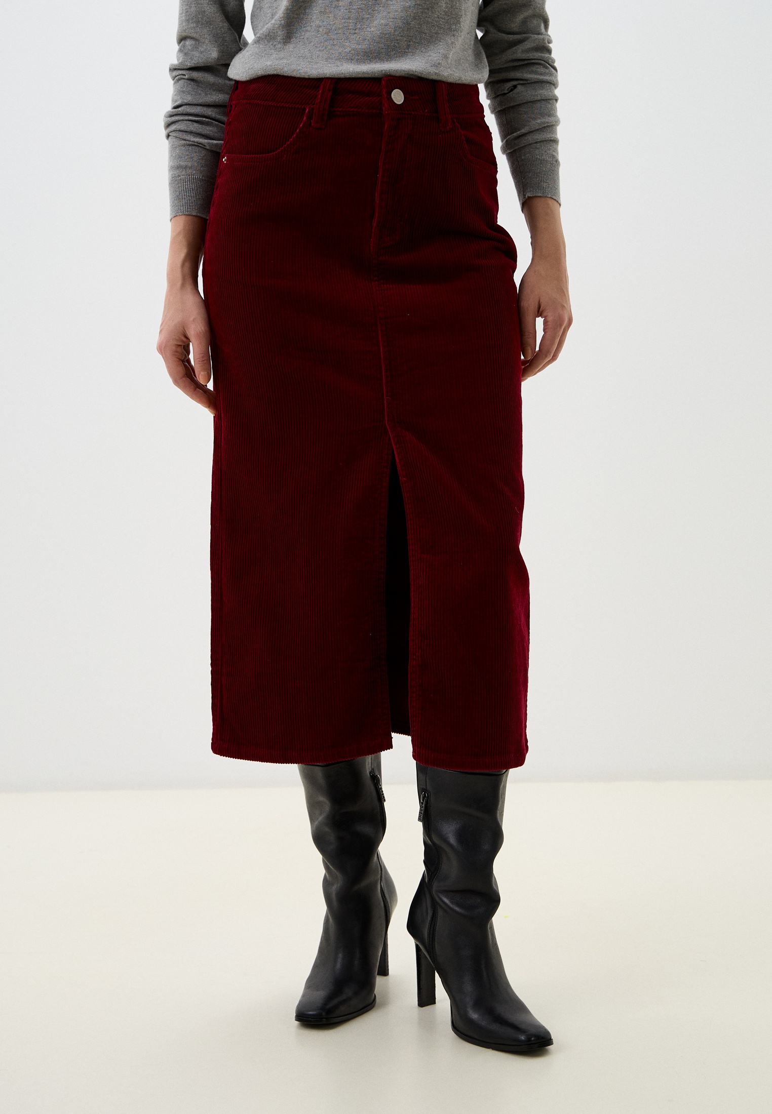 Юбка Mossmore, цвет: бордовый, MP002XW001ED — купить в интернет ...