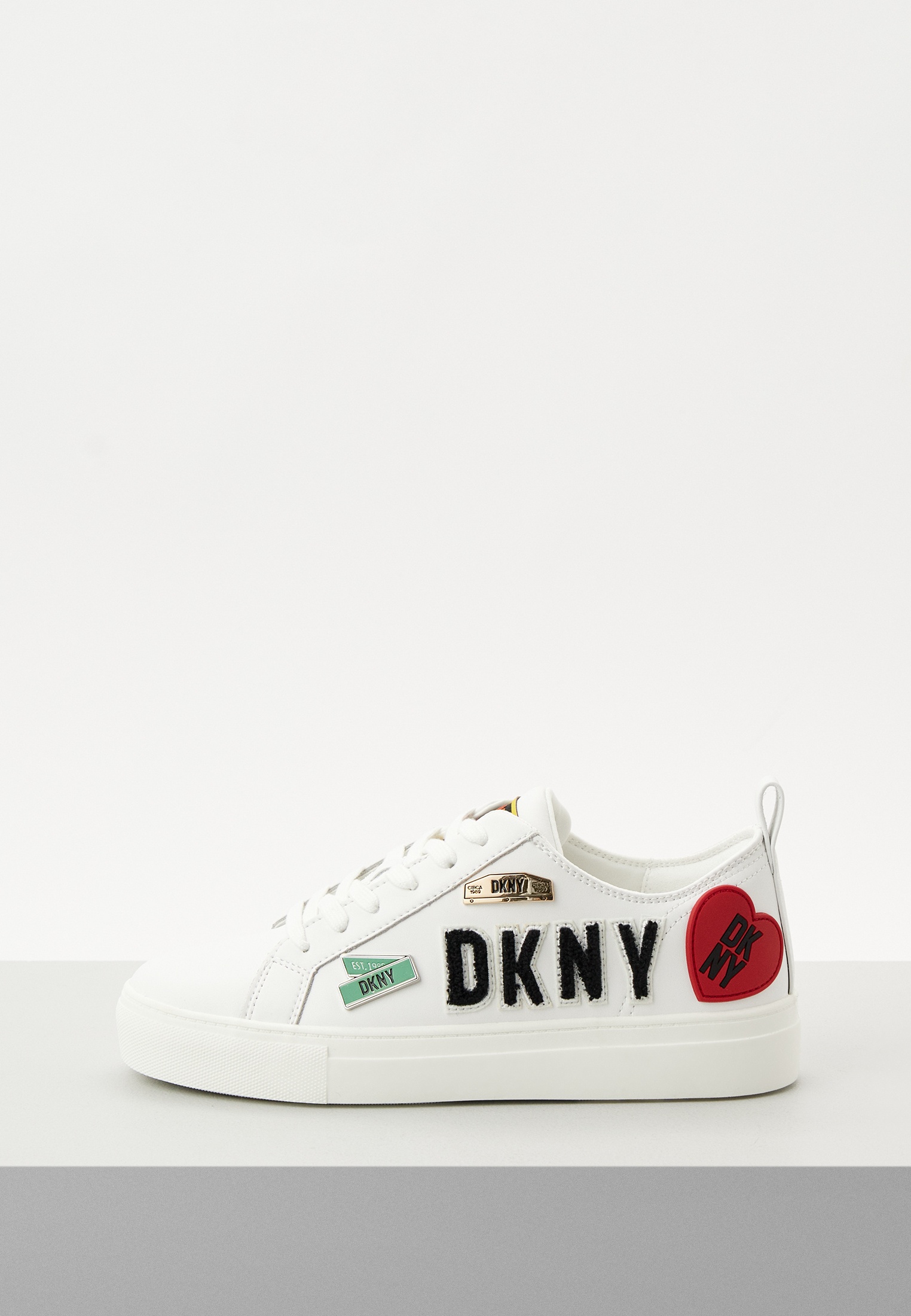 Кеды DKNY, цвет: белый, MP002XW006SO — купить в интернет-магазине Lamoda