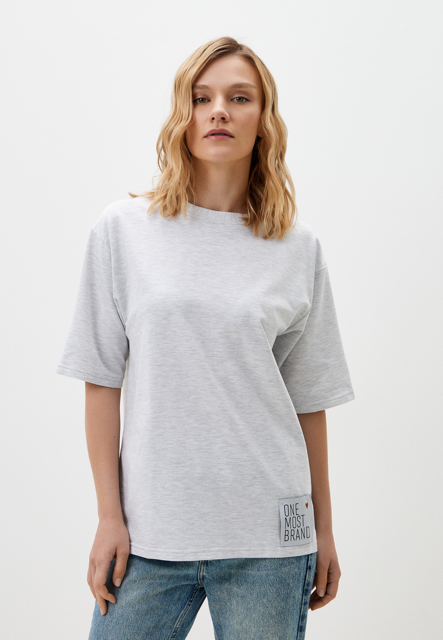 Футболка Minaku, цвет: серый, MP002XW00J10 — купить в интернет-магазине ...