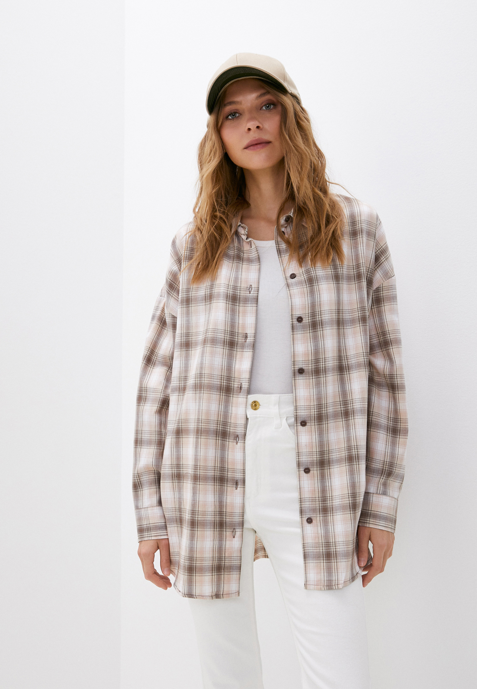 Рубашка Befree, цвет: бежевый, MP002XW00SIA — купить в интернет ...