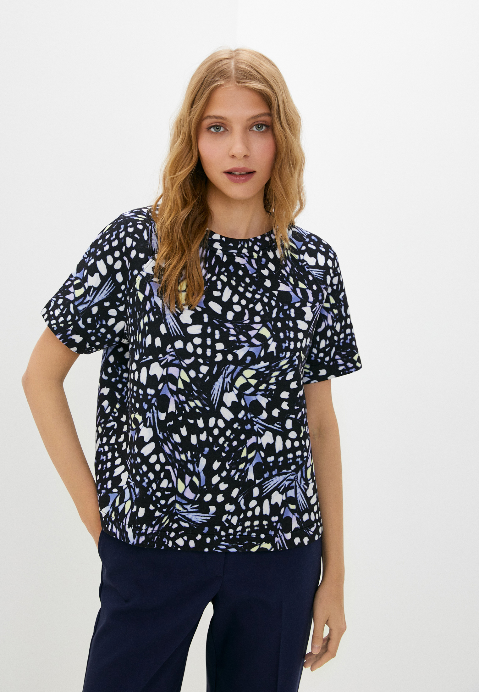 Футболка Gerry Weber, цвет: синий, MP002XW00V01 — купить в интернет ...