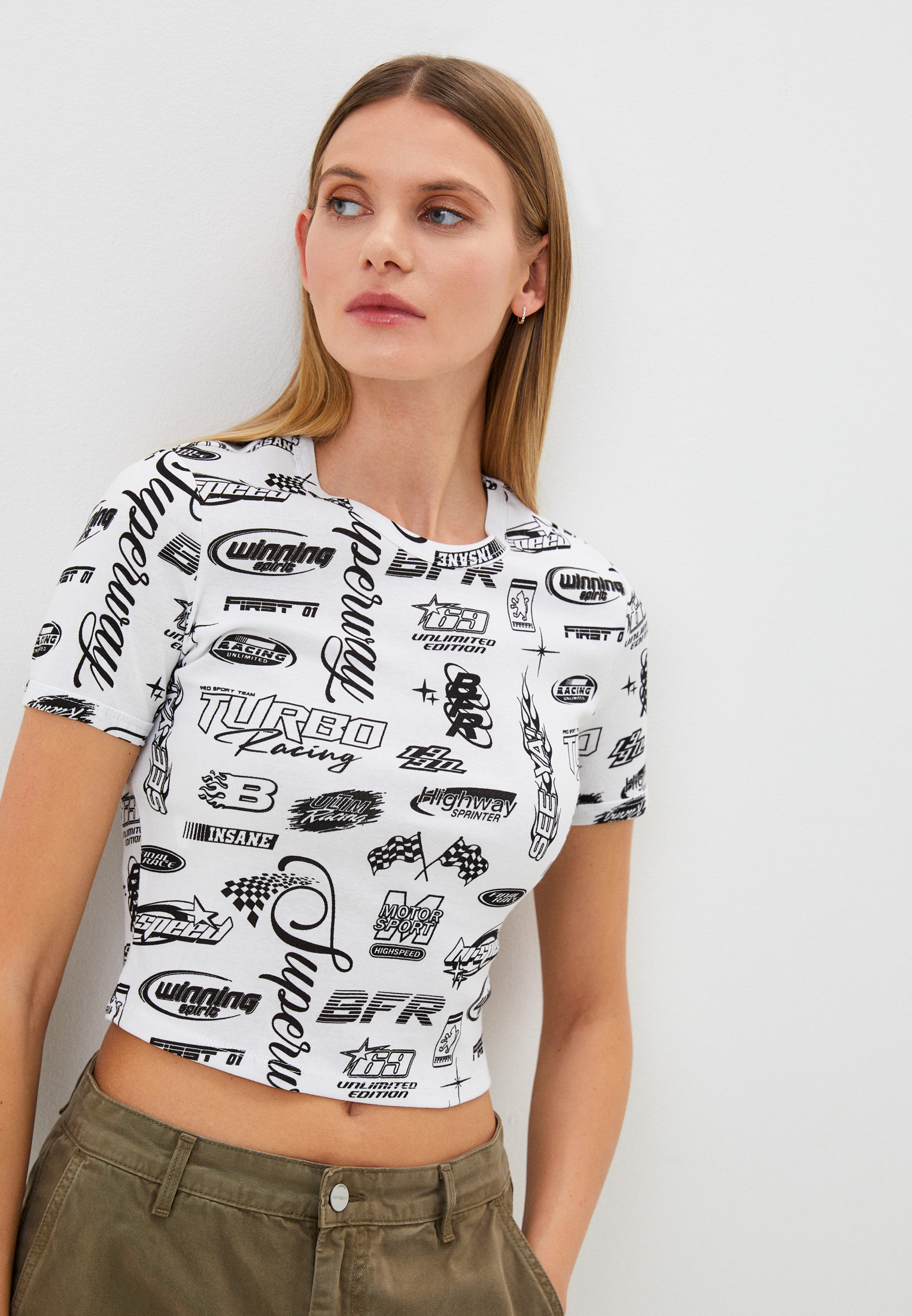 Футболка Befree, цвет: белый, MP002XW0122N — купить в интернет-магазине ...