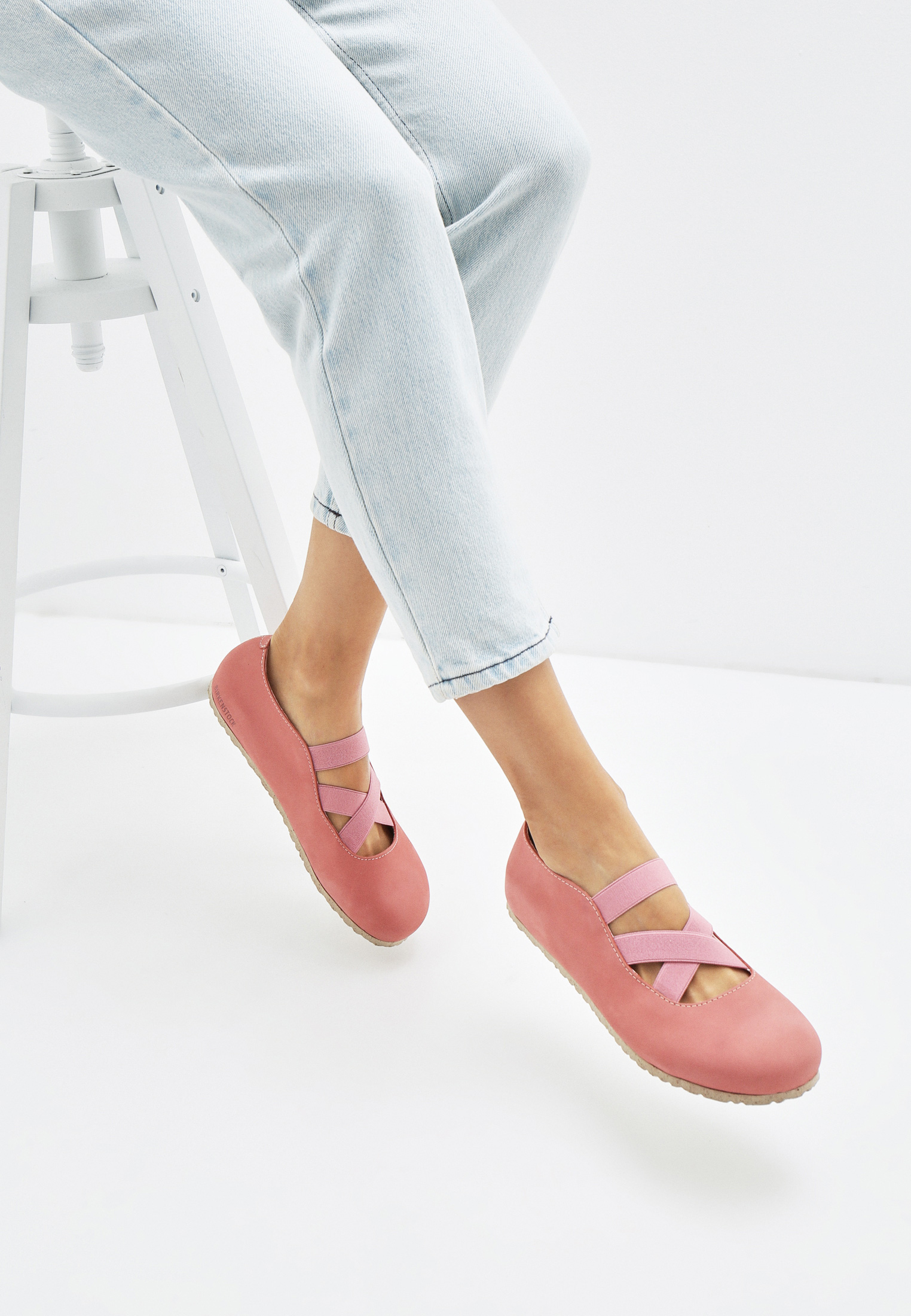 Туфли Birkenstock Santa Ana NU Rose Old Rose R, цвет: розовый