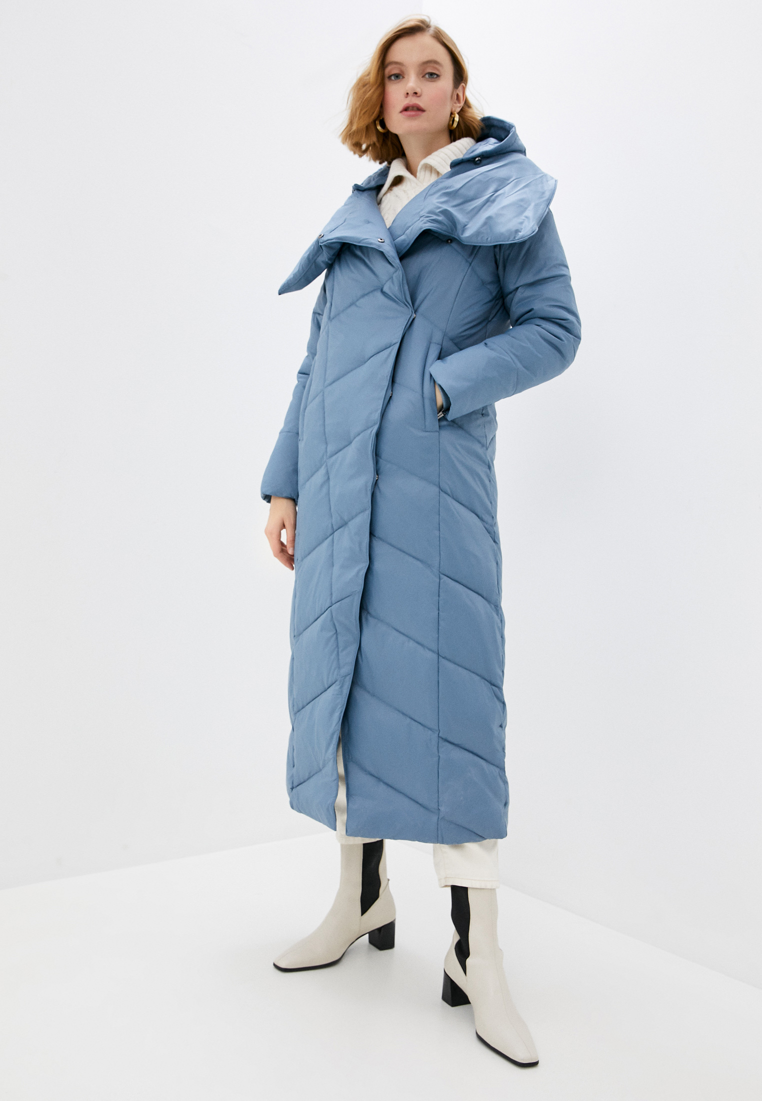Куртка утепленная Dellione, цвет: голубой, MP002XW03G2F — купить в ...