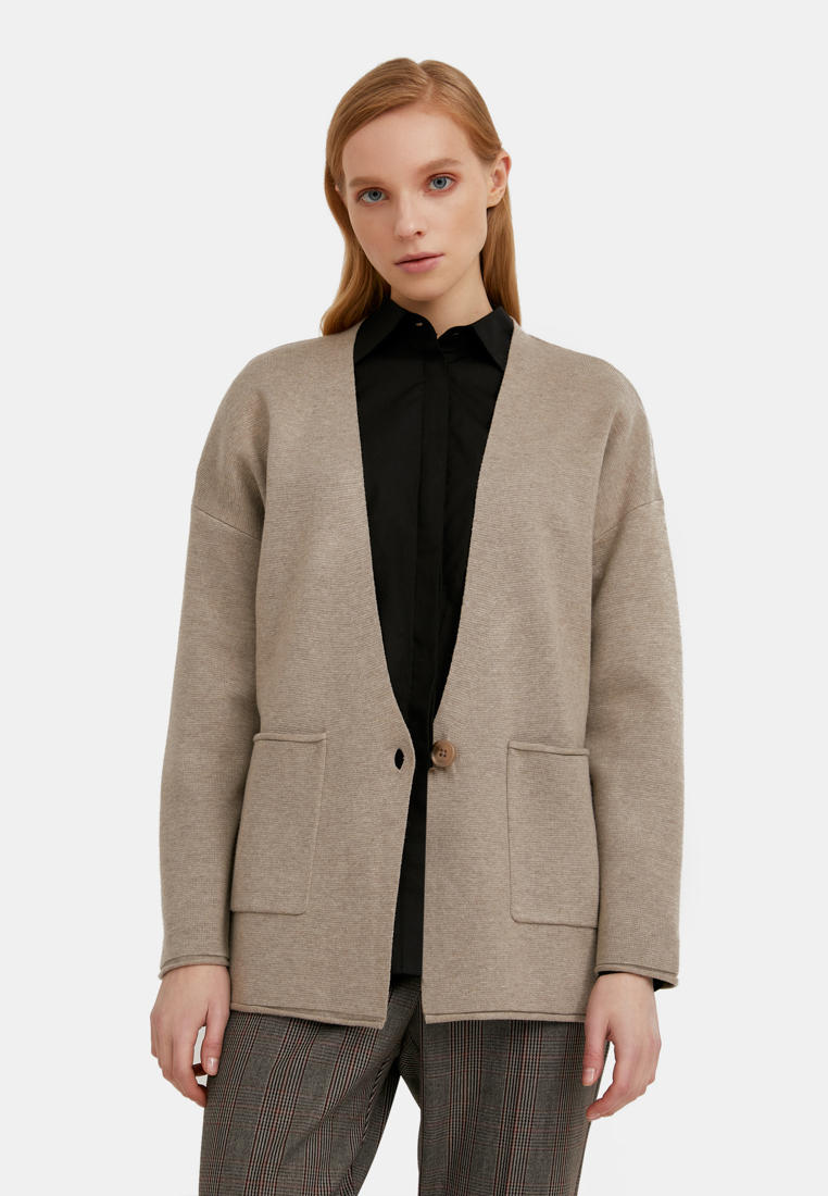 Кардиган Finn Flare, цвет: бежевый, MP002XW0400M — купить в интернет ...