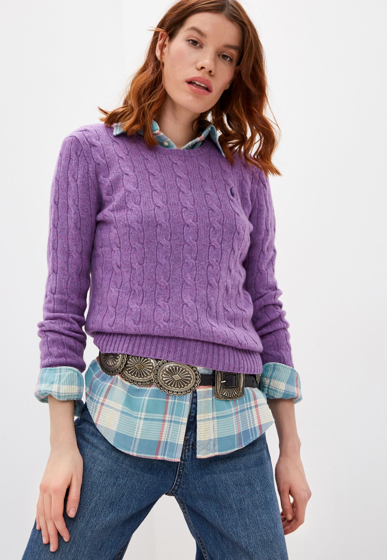 Фиолетовый Свитер Женский Купить