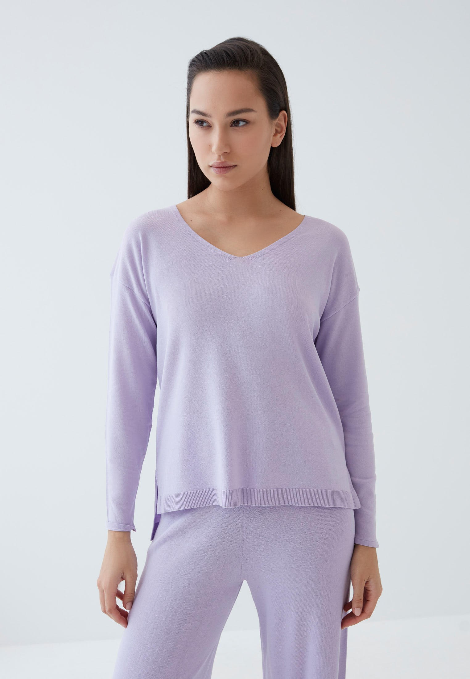 Фиолетовый Свитер Женский Купить