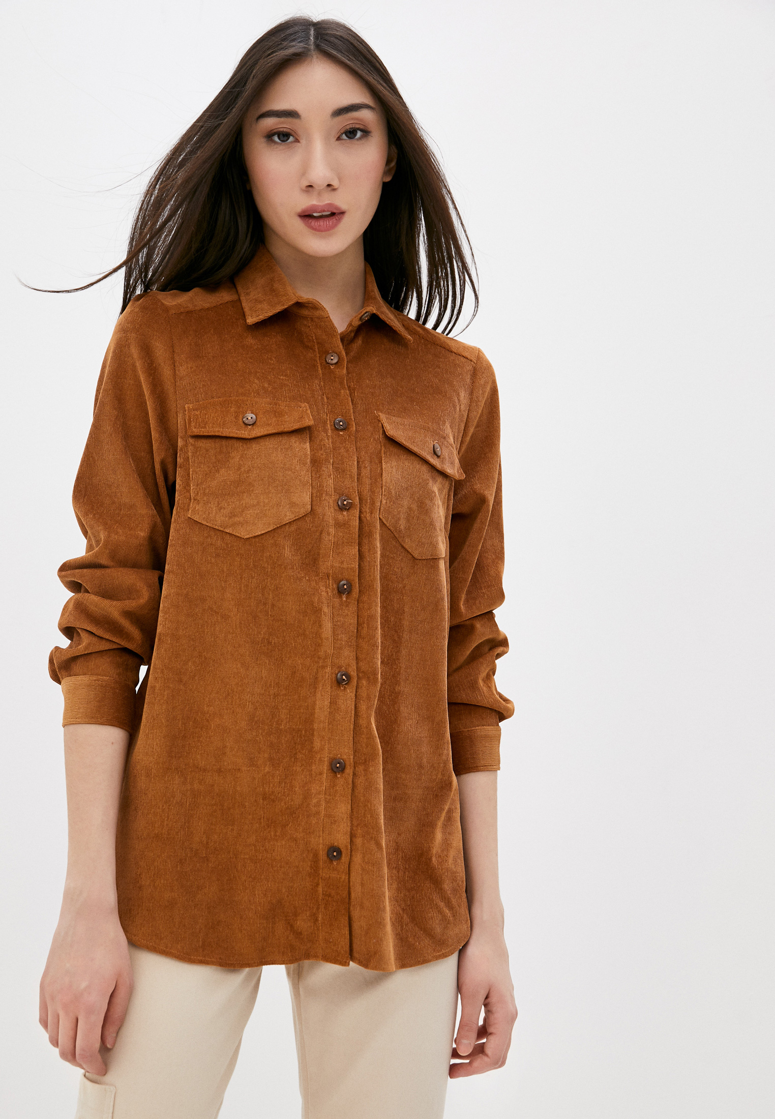 Рубашка Adele Fashion, цвет: коричневый, MP002XW05DA3 — купить в ...