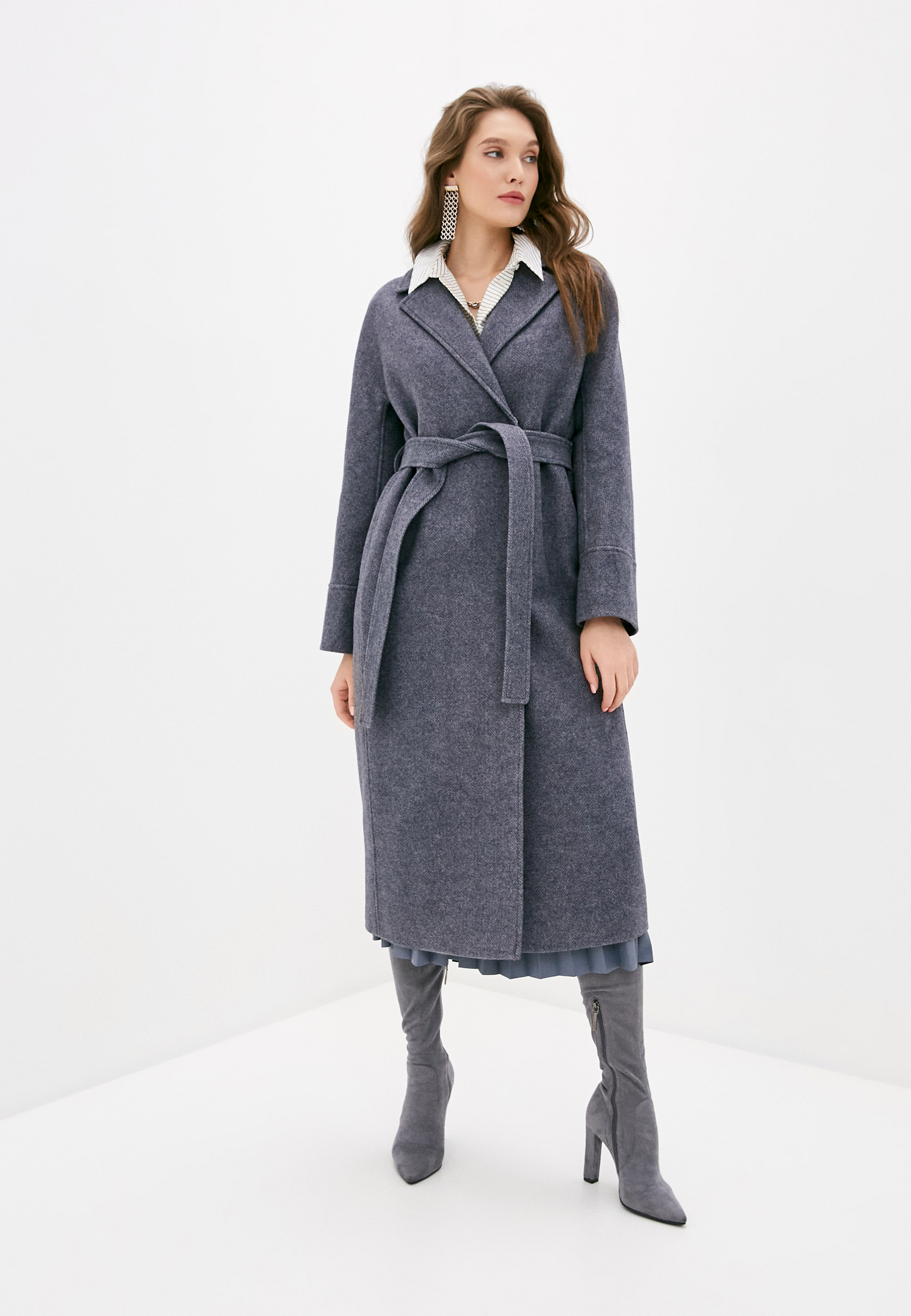 Пальто Ovelli, цвет: серый, MP002XW05JXD — купить в интернет-магазине ...