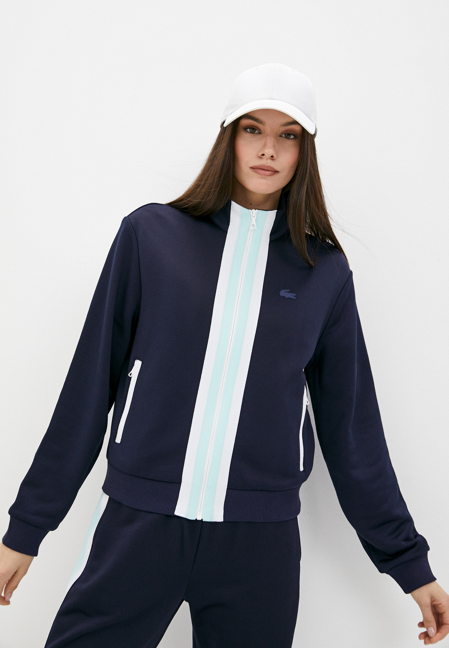Олимпийка Lacoste, цвет: синий, MP002XW06EUS — купить в интернет ...
