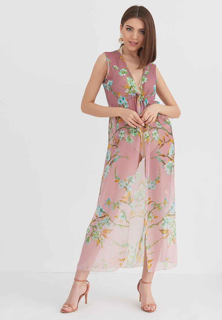 Туника пляжная Donatello Viorano Акапулько, цвет: розовый, MP002XW07207 ...