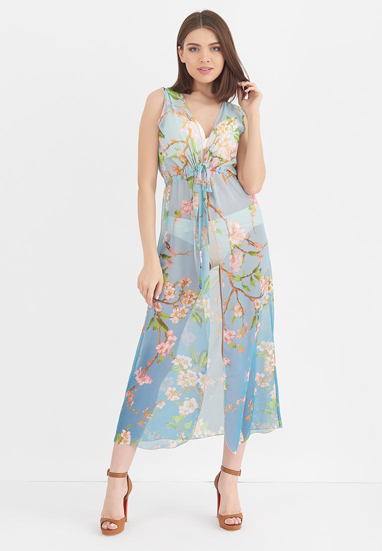 Туника пляжная Donatello Viorano Акапулько, цвет: голубой, MP002XW0720F ...