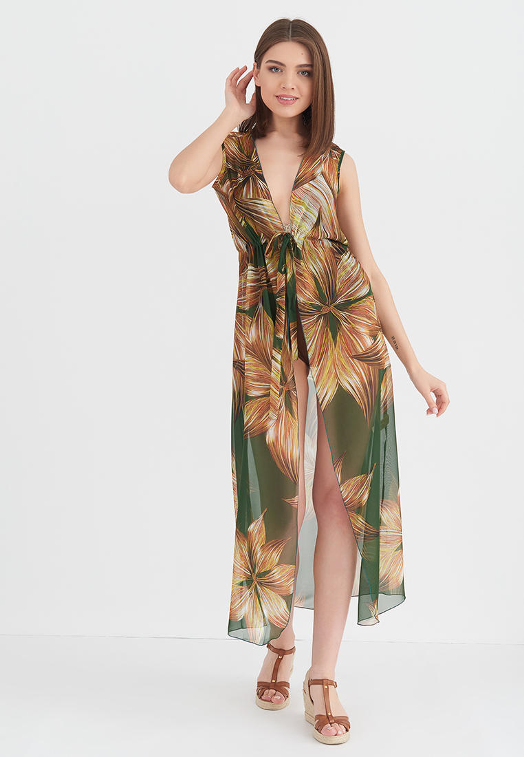 Туника пляжная Donatello Viorano Акапулько, цвет: зеленый, MP002XW0721F ...