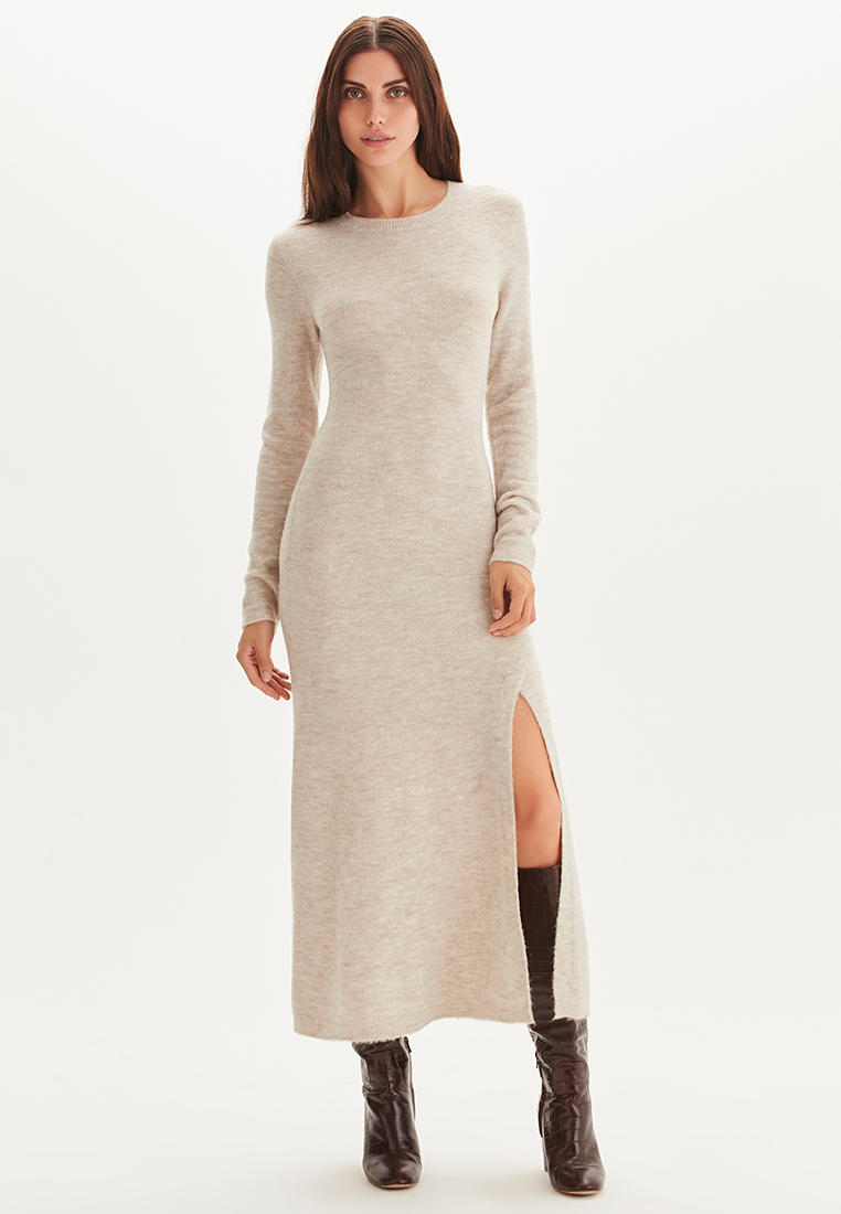 Платье Love Republic, цвет: бежевый, MP002XW08J7E — купить в интернет-магазине Lamoda