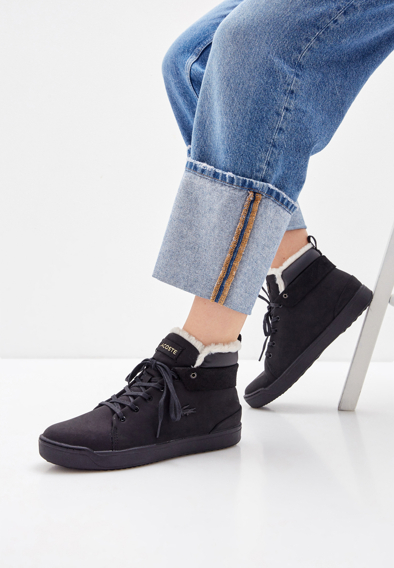 Кеды Lacoste EXPLORATEUR THERM03201CFA BLK/BLK, цвет: черный