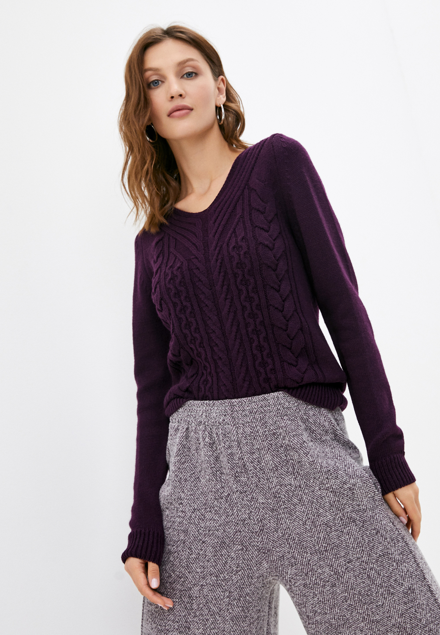 Фиолетовый Свитер Женский Купить