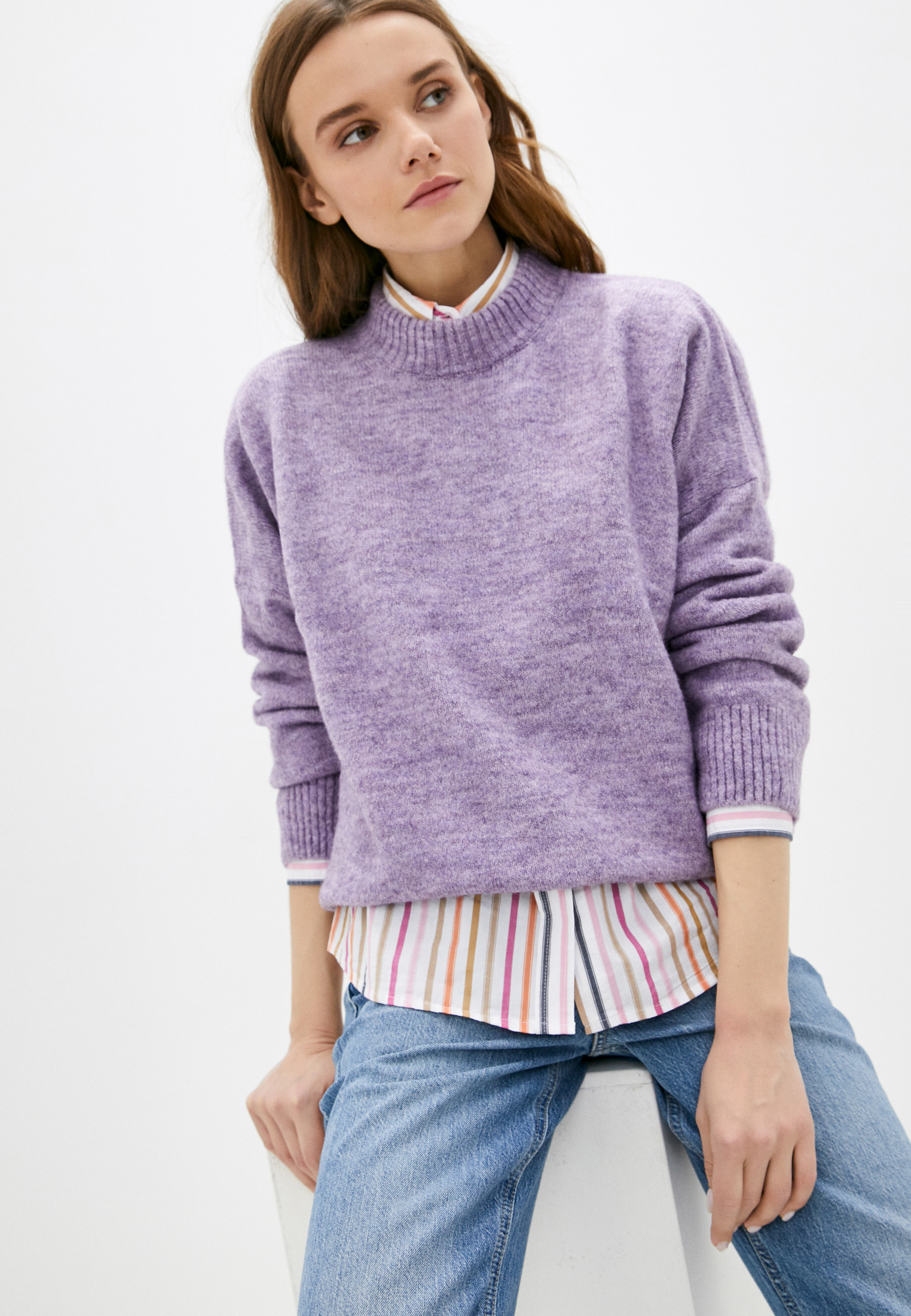 Фиолетовый Свитер Женский Купить