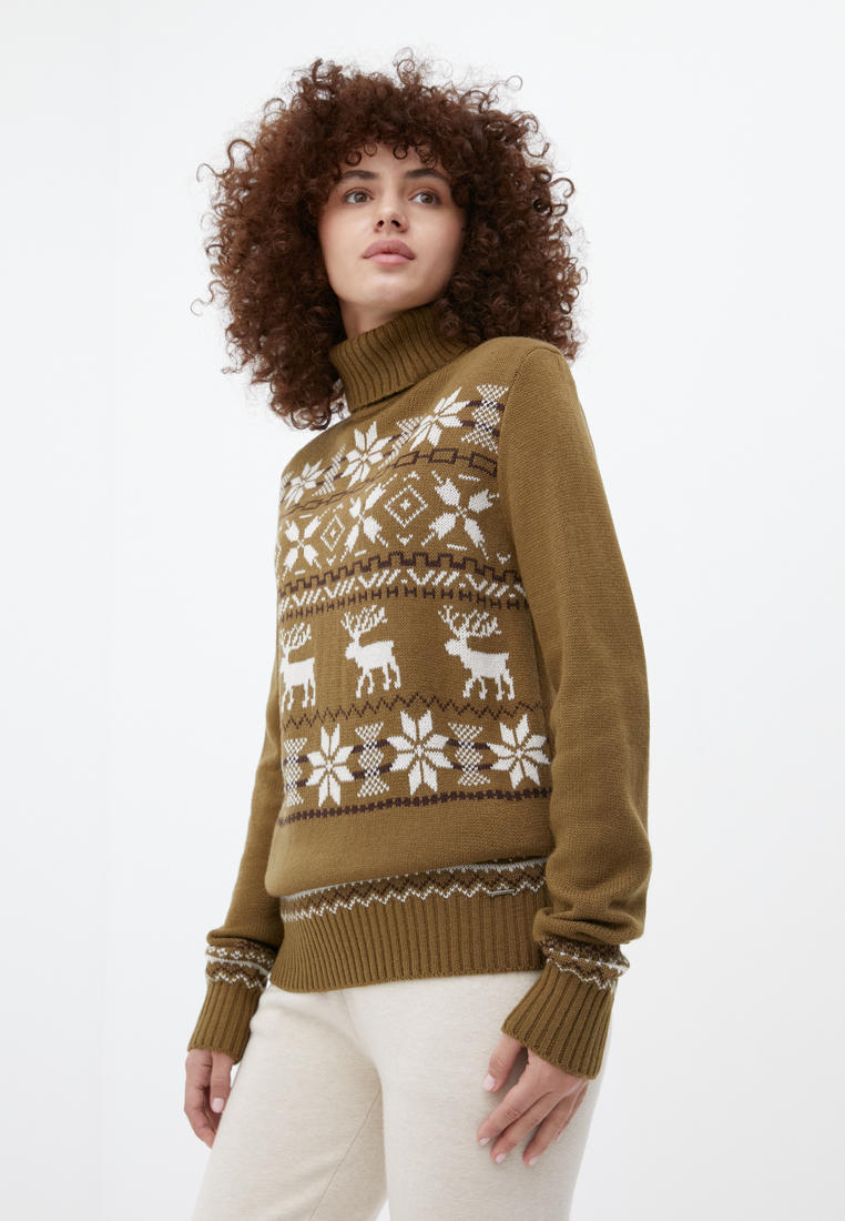 Свитер Finn Flare, цвет: хаки, MP002XW0AHNT — купить в интернет ...